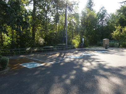 The Springwater Trailhead parking area provides the most central location...